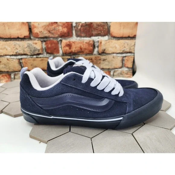 Vans Utility Mono Knu Skool Skate Men Sz 11.5 Sneakers Shoes Navy VN0009QCBX9